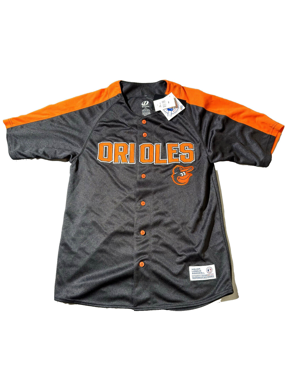NEW Dynasty Baltimore Orioles MLB Jersey Black Orange Men’s M NWT